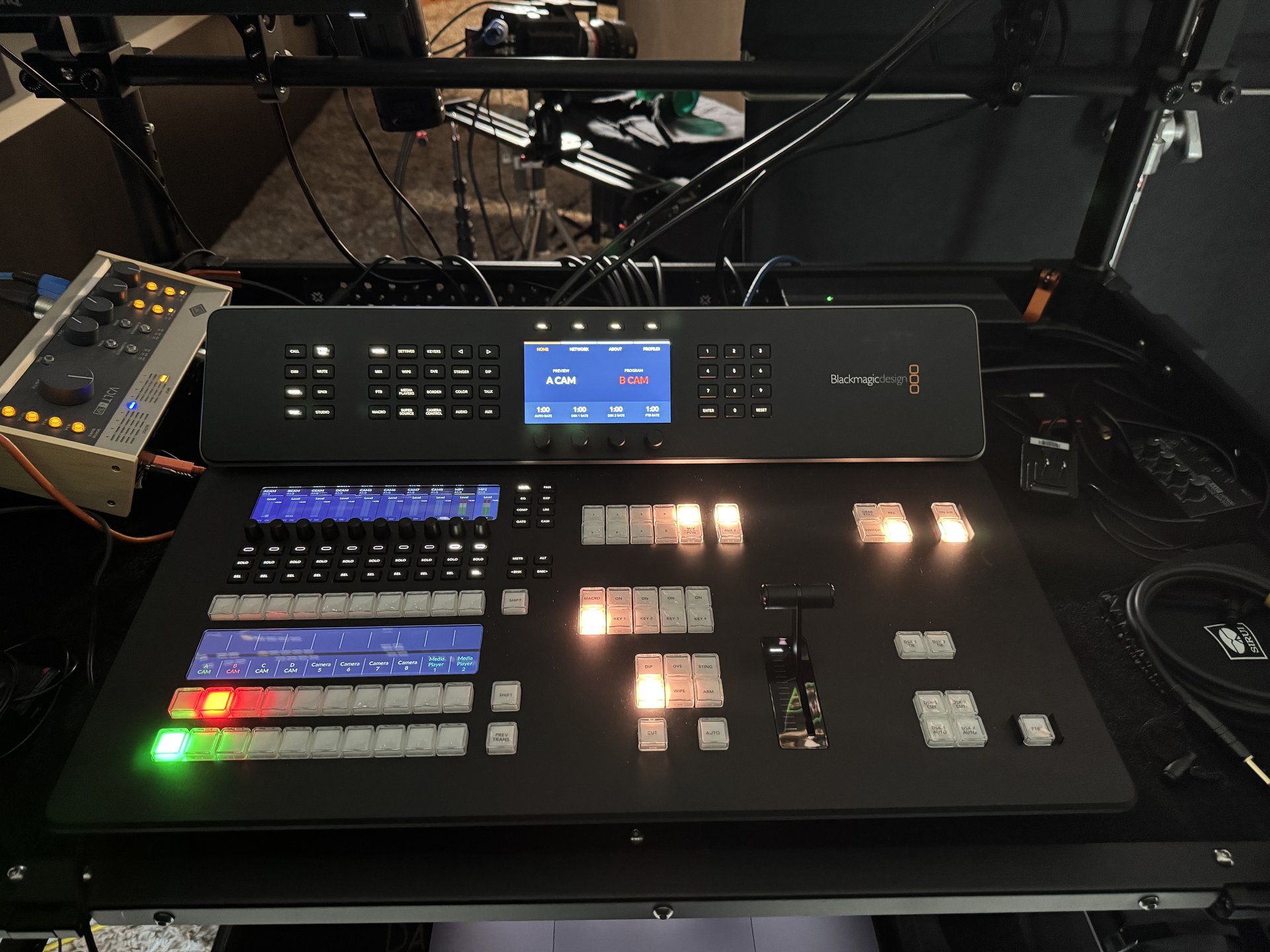 On-set production setup
